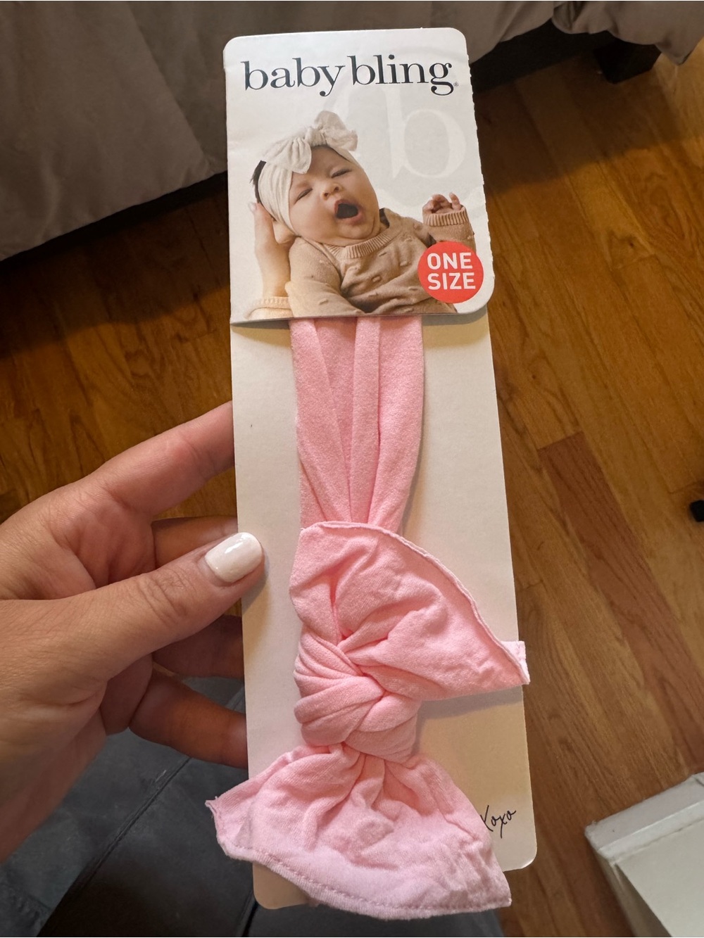 baby bling Soft Pink Knot Headwrap for Kids